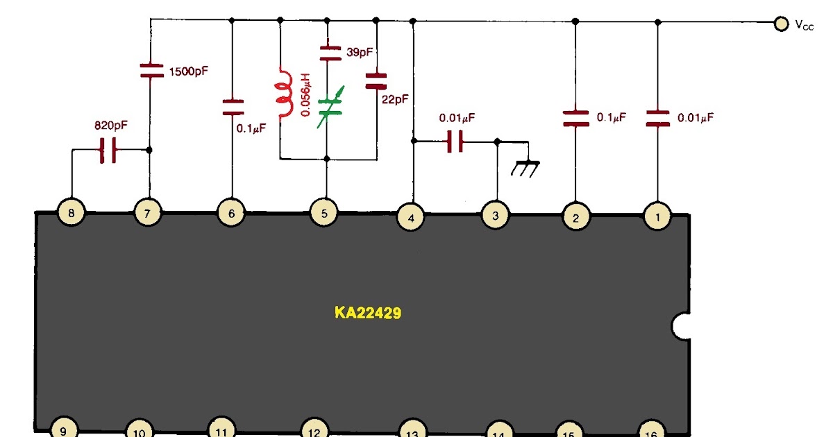Circuit panel ONE CHIP FM RADIO ( KA22429 )